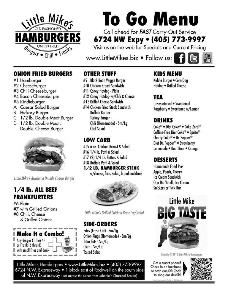 Little Mike's Hamburgers - Oklahoma City, OK menu_pic