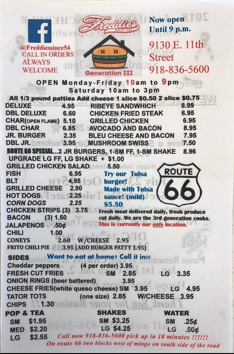 Freddie's Hamburgers - Tulsa, OK