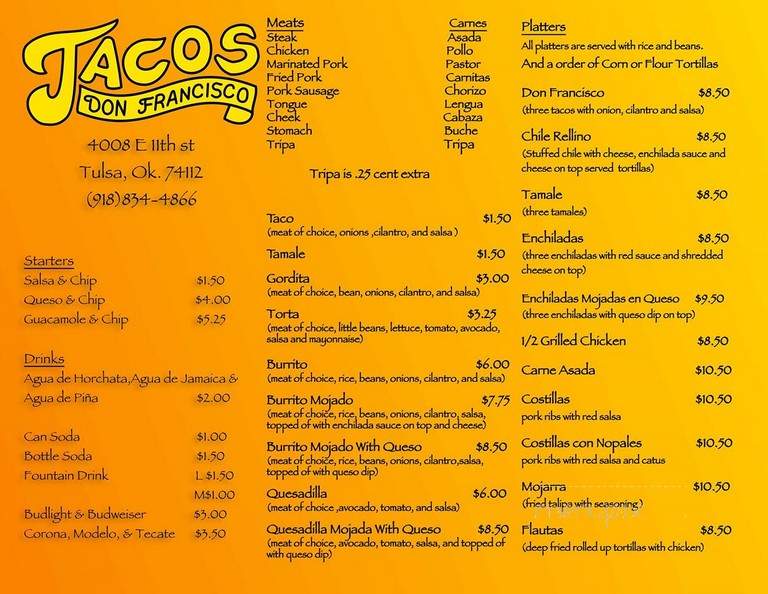 Tacos Dom Francisco - Tulsa, OK