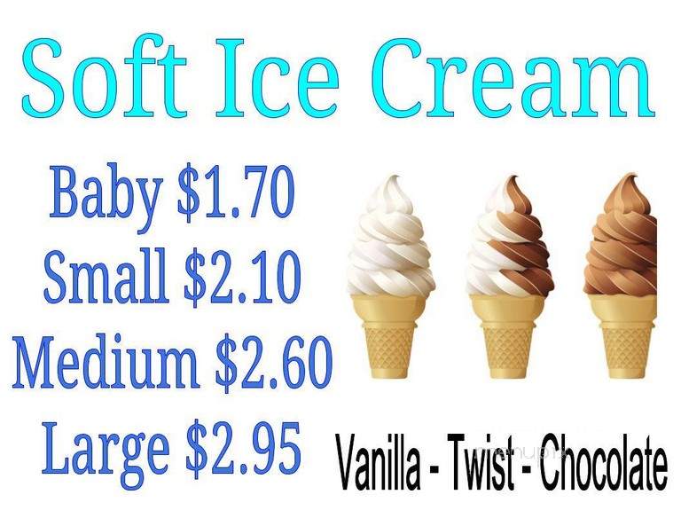 Abraham's Creek Ice Cream - Wyoming, PA menu_pic