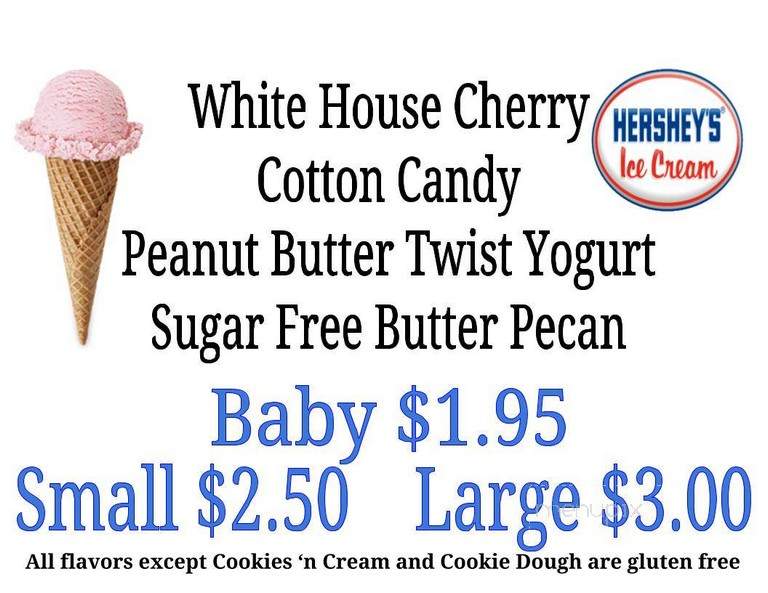 Abraham's Creek Ice Cream - Wyoming, PA menu_pic
