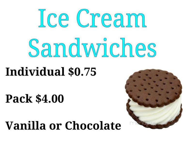 Abraham's Creek Ice Cream - Wyoming, PA menu_pic