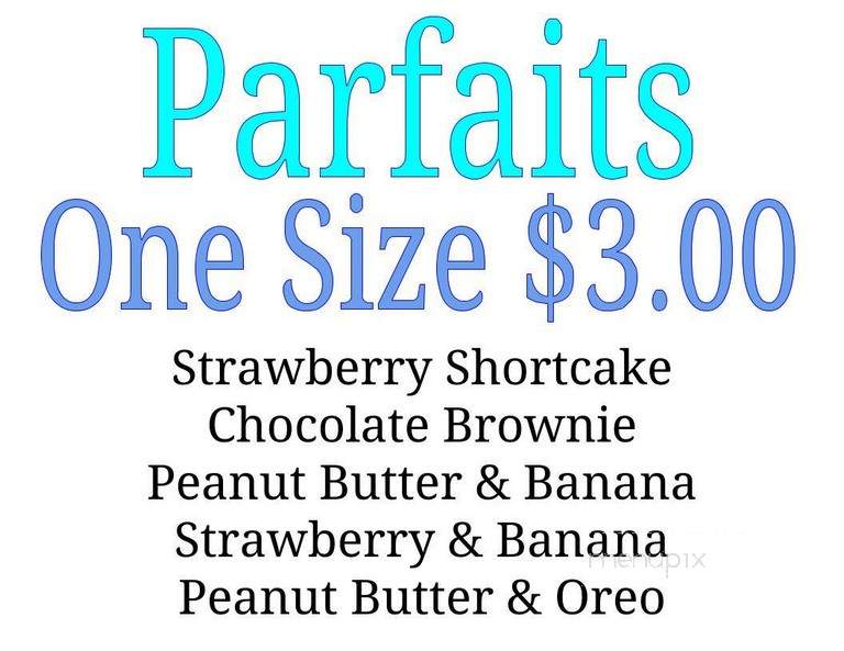 Abraham's Creek Ice Cream - Wyoming, PA menu_pic