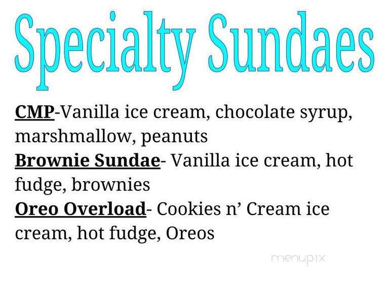 Abraham's Creek Ice Cream - Wyoming, PA menu_pic