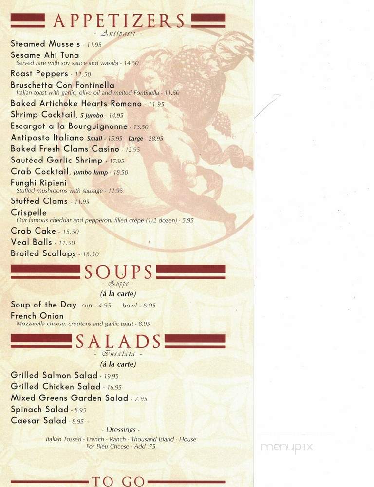 Allegro Restaurant - Altoona, PA menu_pic