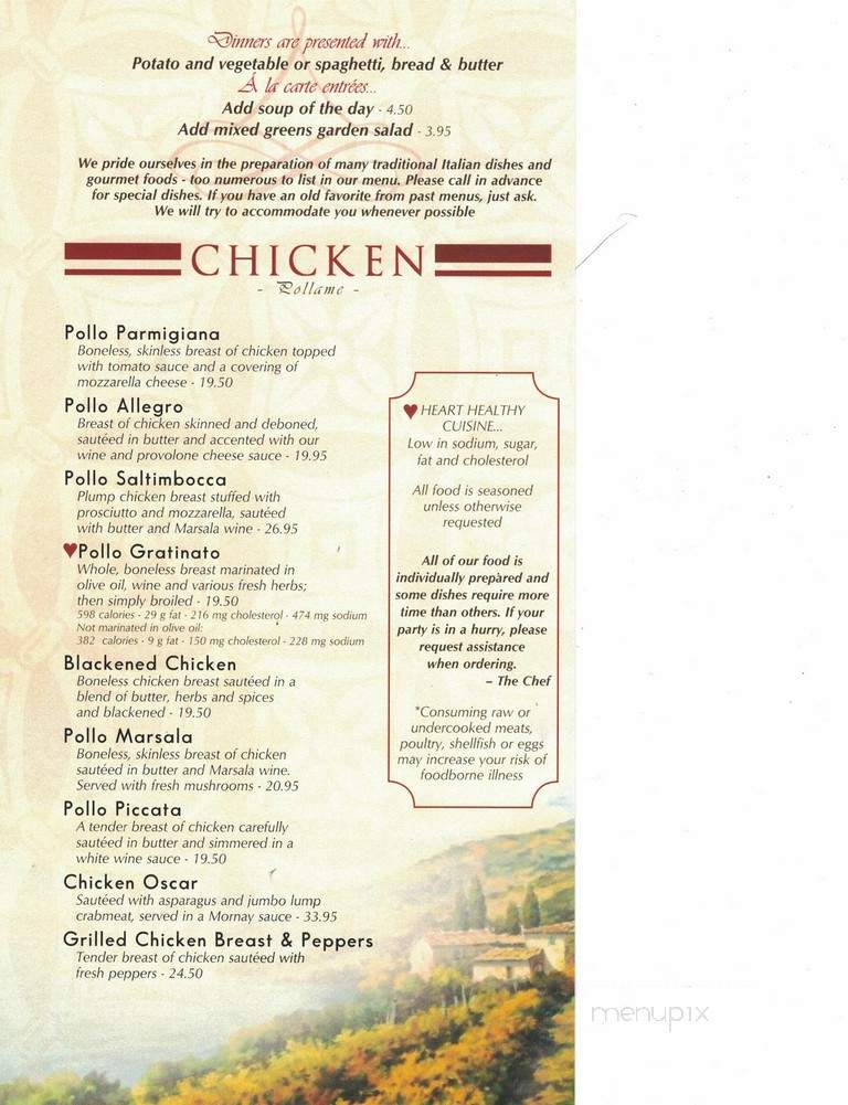 Allegro Restaurant - Altoona, PA menu_pic