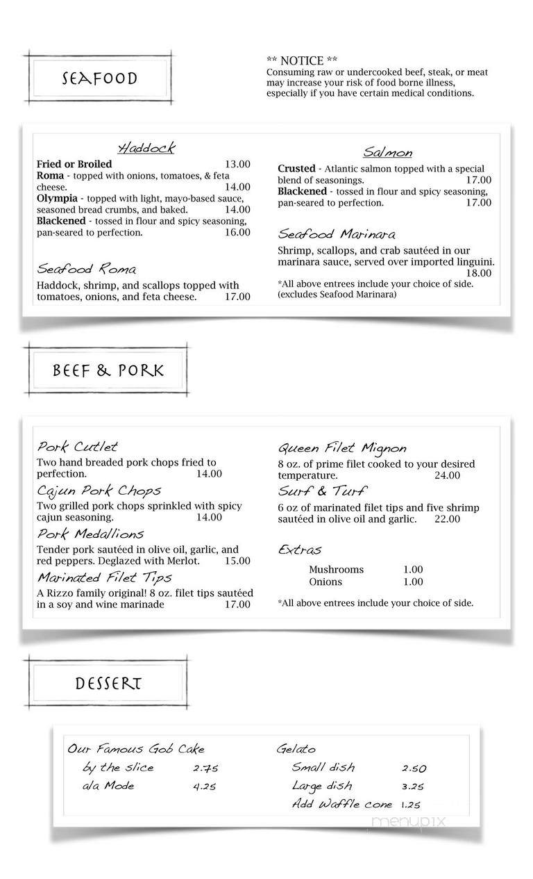 Anthony's Mediterranean Grill - Johnstown, PA menu_pic