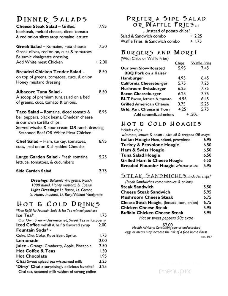Bears Den Of Boyertown - Boyertown, PA menu_pic