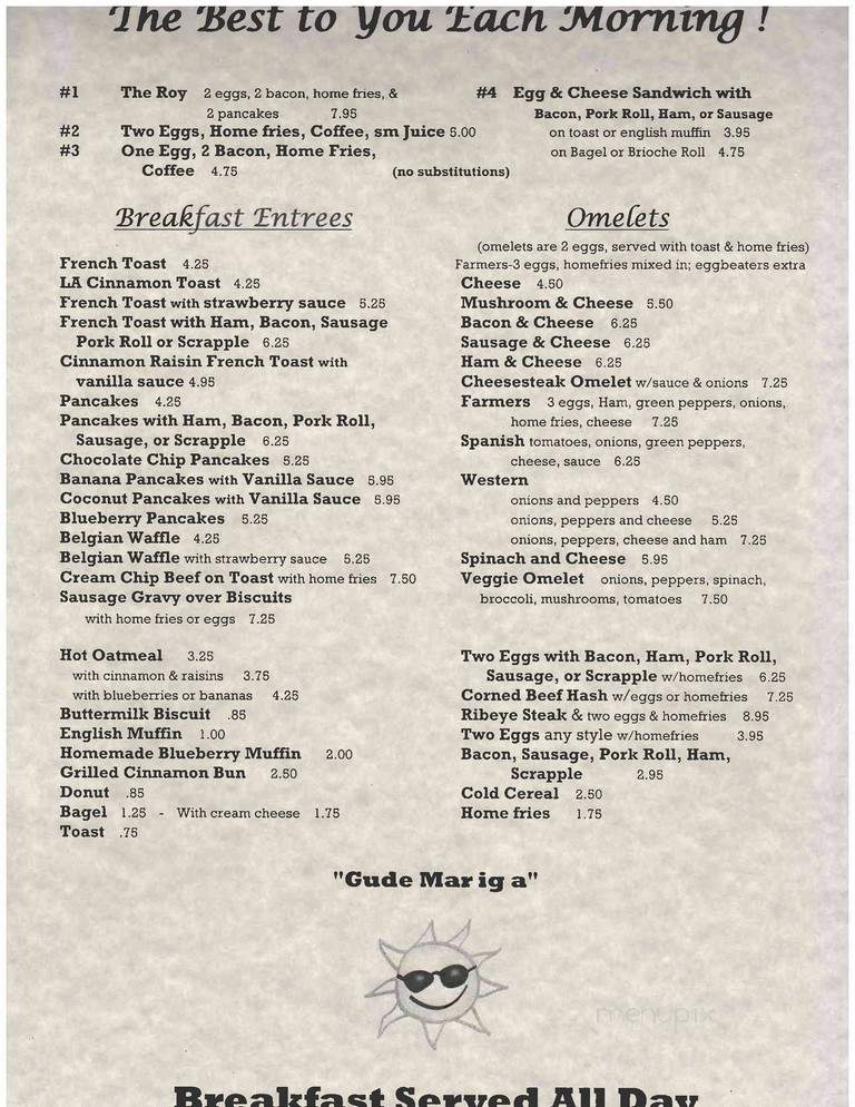 Bert's Steakhouse & Restaurant - Palmerton, PA menu_pic