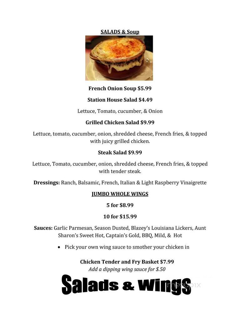 Boomerang's Bar & Grill - Indiana, PA menu_pic