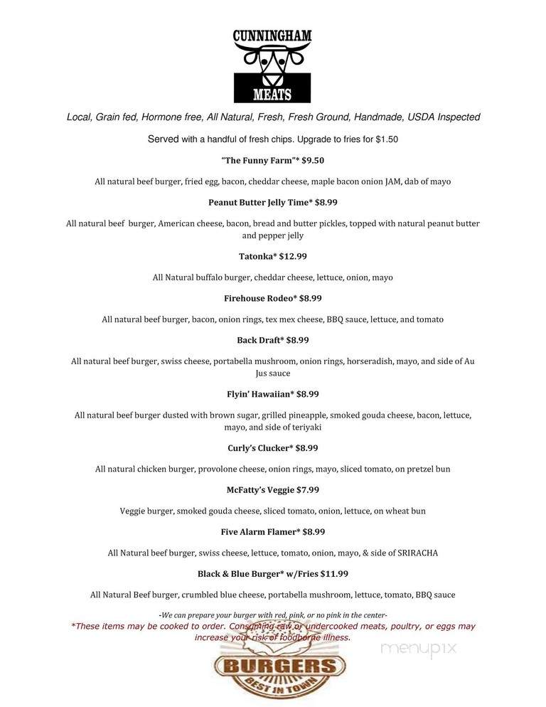 Boomerang's Bar & Grill - Indiana, PA menu_pic