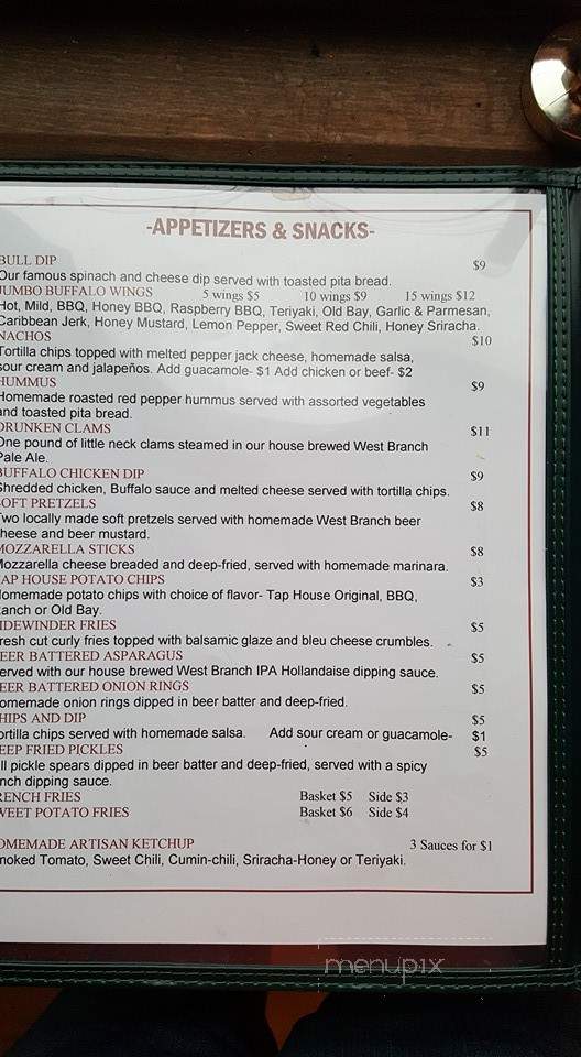 Bull Run Inn - Lewisburg, PA menu_pic