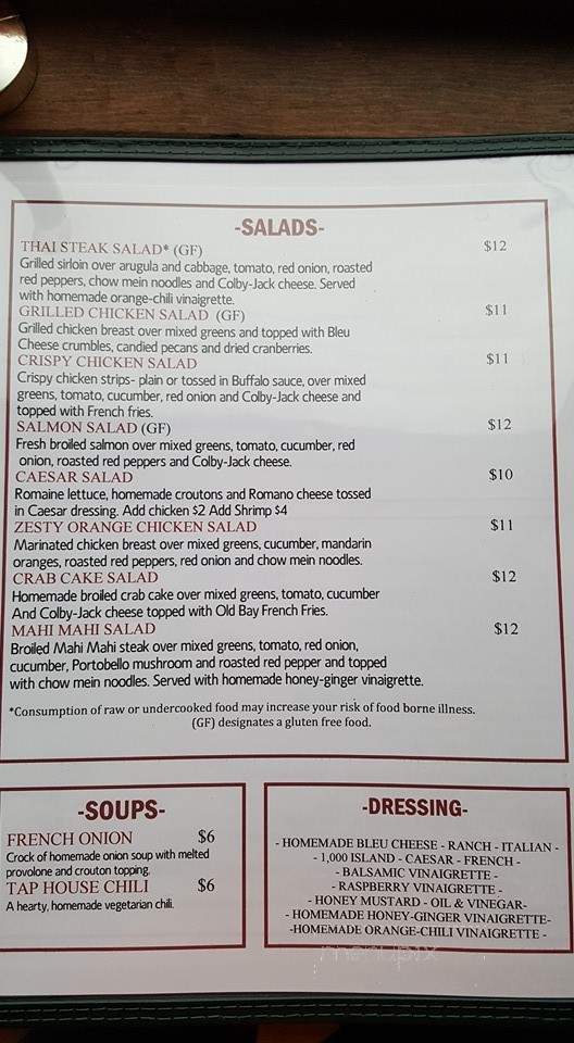 Bull Run Inn - Lewisburg, PA menu_pic
