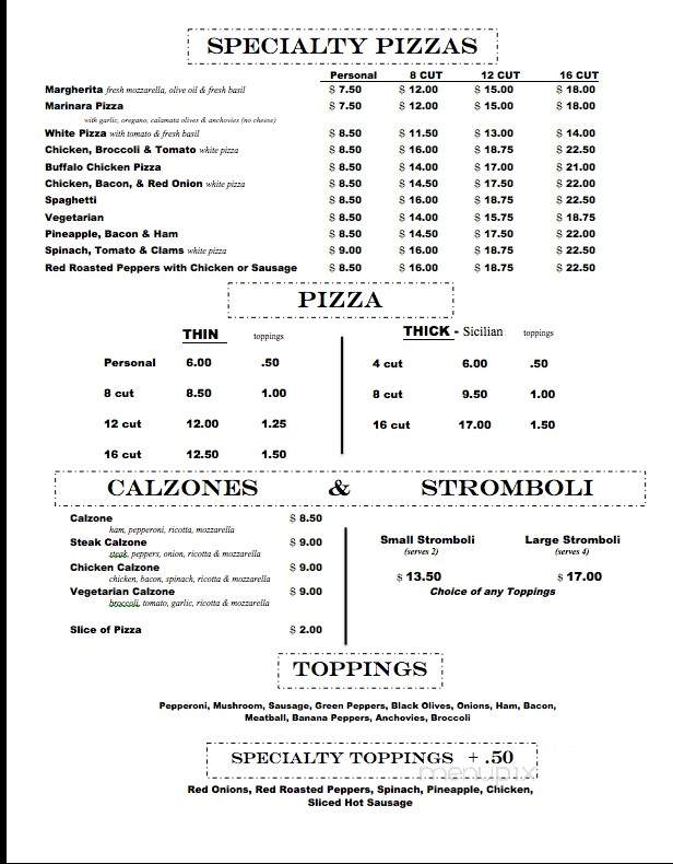 Capri Pizza & Restaurant - Paradise, PA