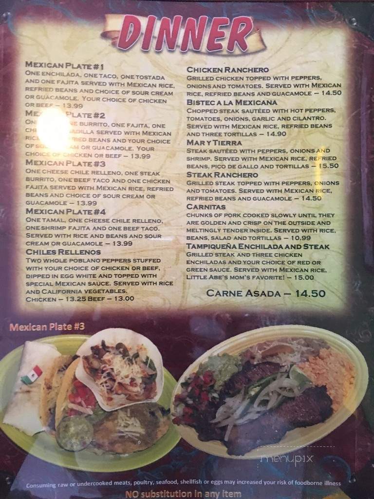Carbonara Ristorante - Castle Shannon, PA menu_pic