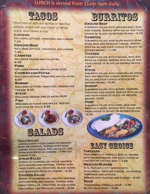 Carbonara Ristorante - Castle Shannon, PA menu_pic