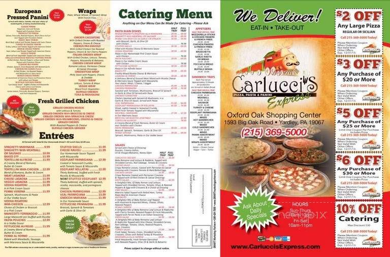 Carlucci's Express - Yardley, PA menu_pic