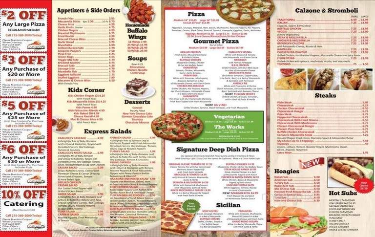 Carlucci's Express - Yardley, PA menu_pic