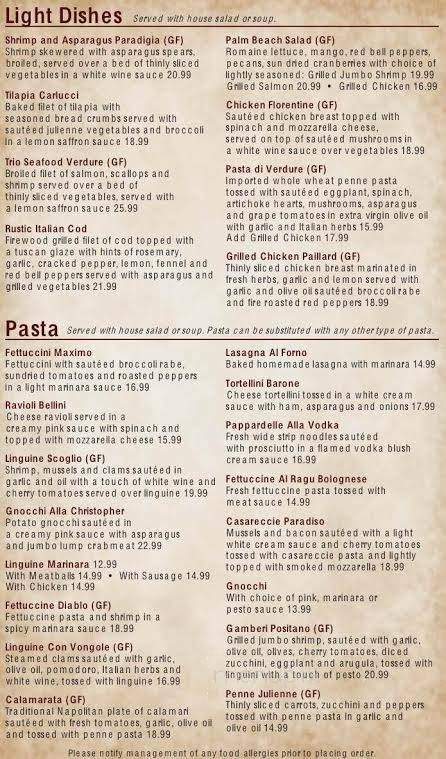 Carlucci's Grill - Yardley, PA menu_pic