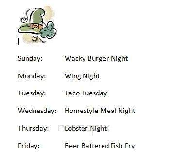 Cavanaugh's Grille - Mountain Top, PA menu_pic