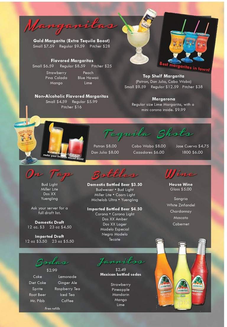 Compadres - Grove City, PA menu_pic
