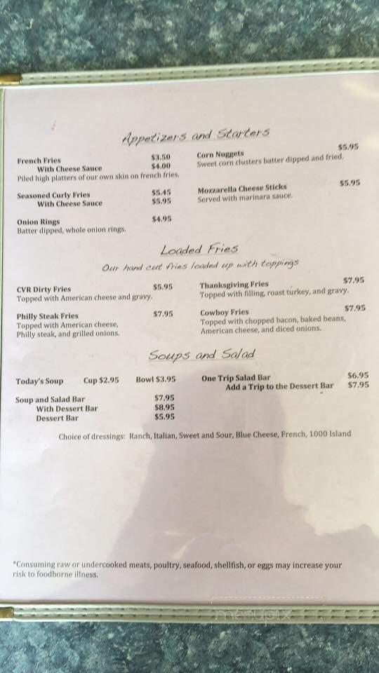 Country Village Restaurant - Allensville, PA menu_pic