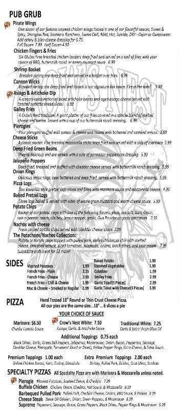 Crows Nest - Sharpsburg, PA menu_pic