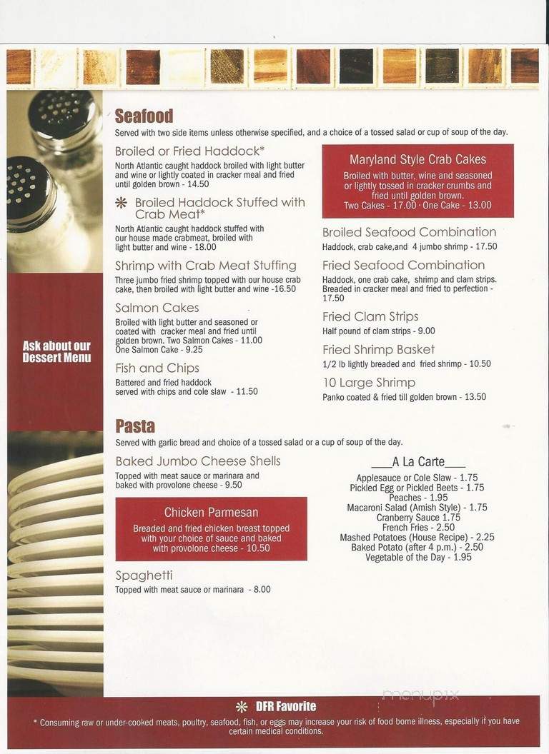 Delta Family Restaurant - Delta, PA menu_pic