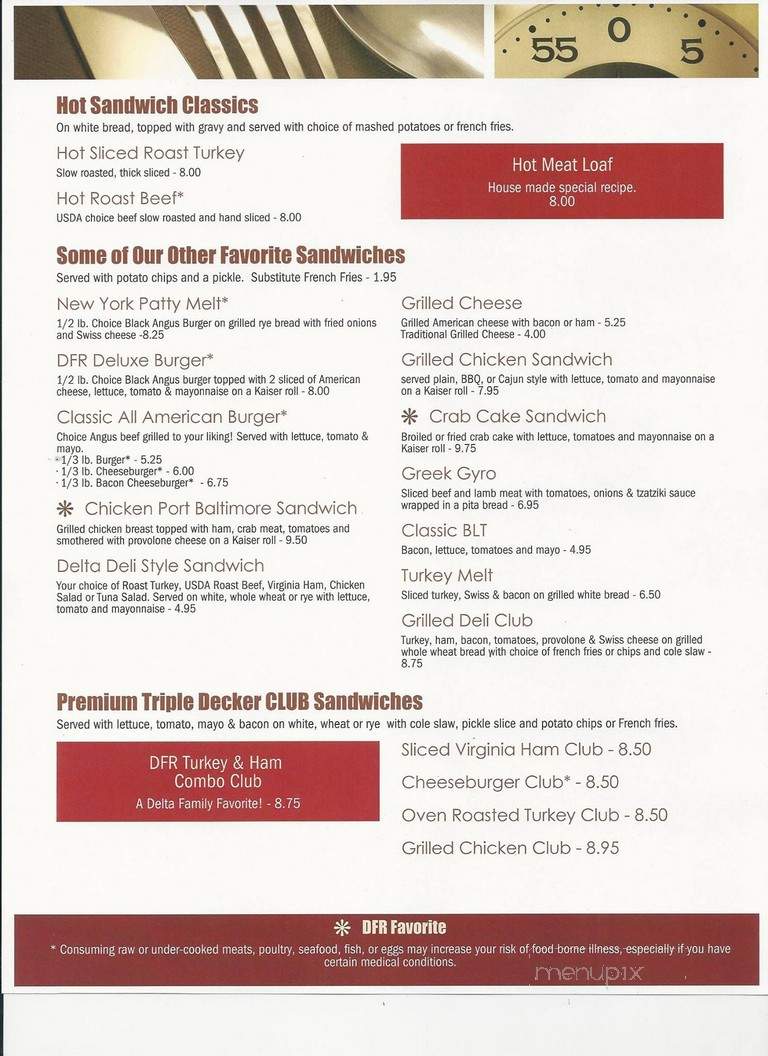 Delta Family Restaurant - Delta, PA menu_pic