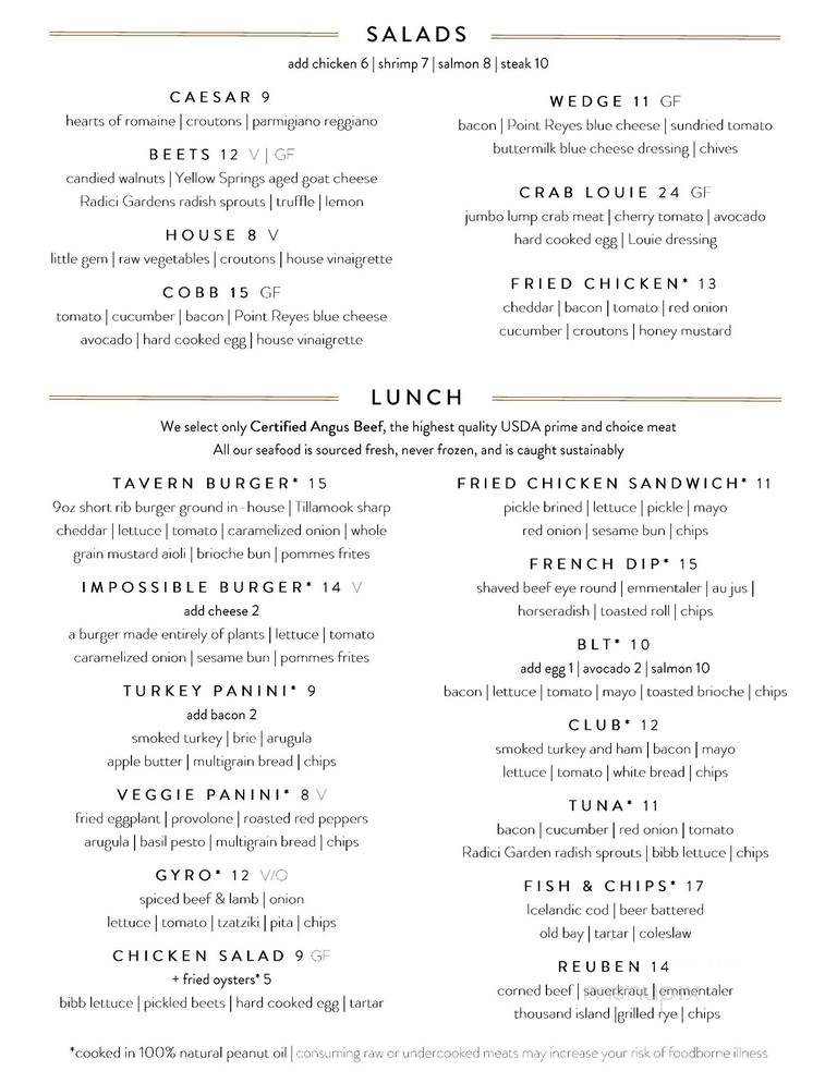 Eagle Tavern - Uwchland, PA menu_pic