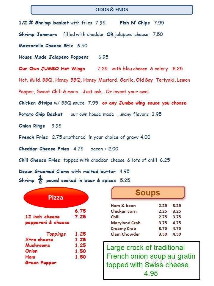Earle's Inn - Gettysburg, PA menu_pic