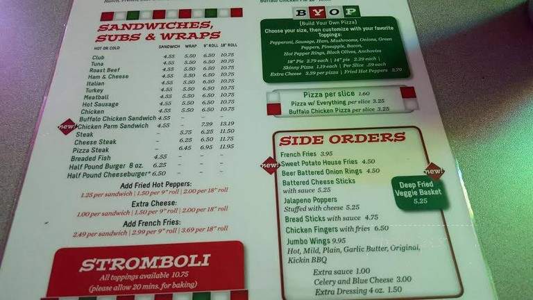 Family Pizza & Pub - Altoona, PA menu_pic