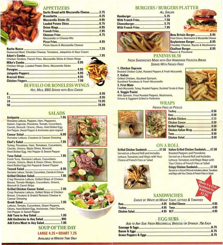 Franco's Pizzeria - New Britain, PA menu_pic