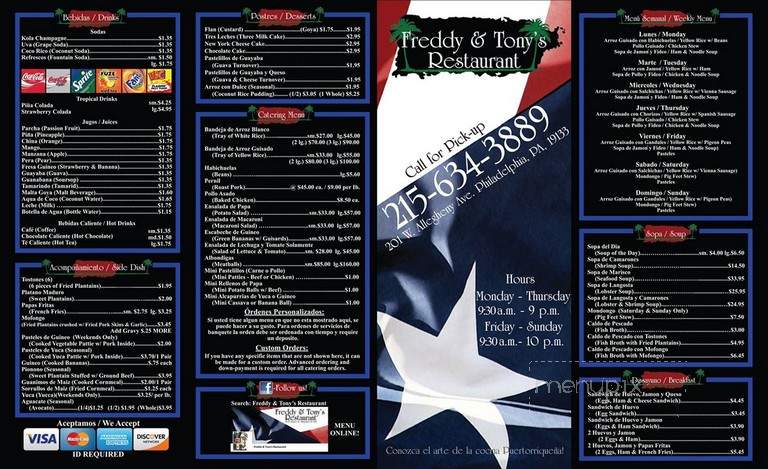 G & B Restaurant - Philadelphia, PA menu_pic