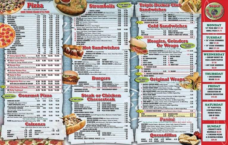 Galaxy Pizza menu - Philadelphia, PA menu_pic