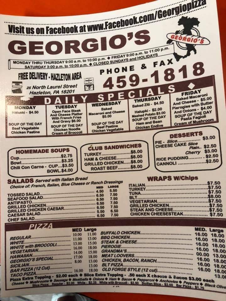 Georgio's Family Restaurant - Hazleton, PA