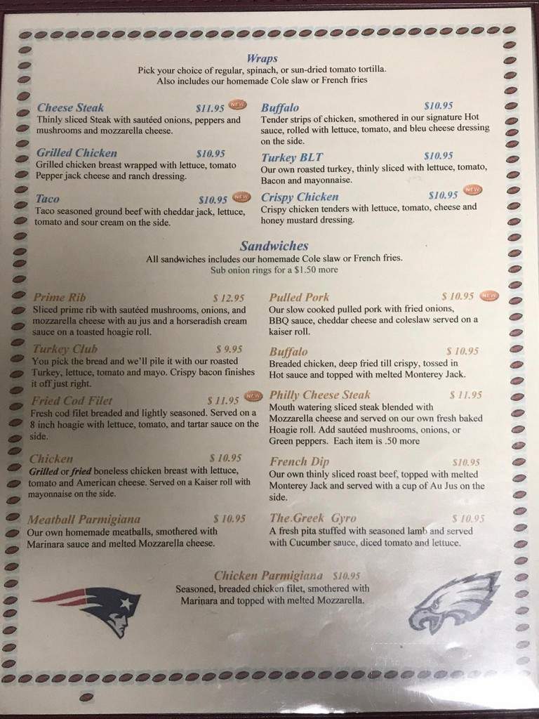 Grill - Matamoras, PA menu_pic