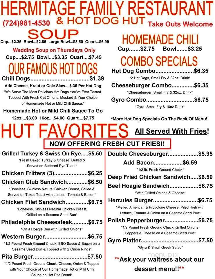 Hermitage Hot Dog Hut - Hermitage, PA
