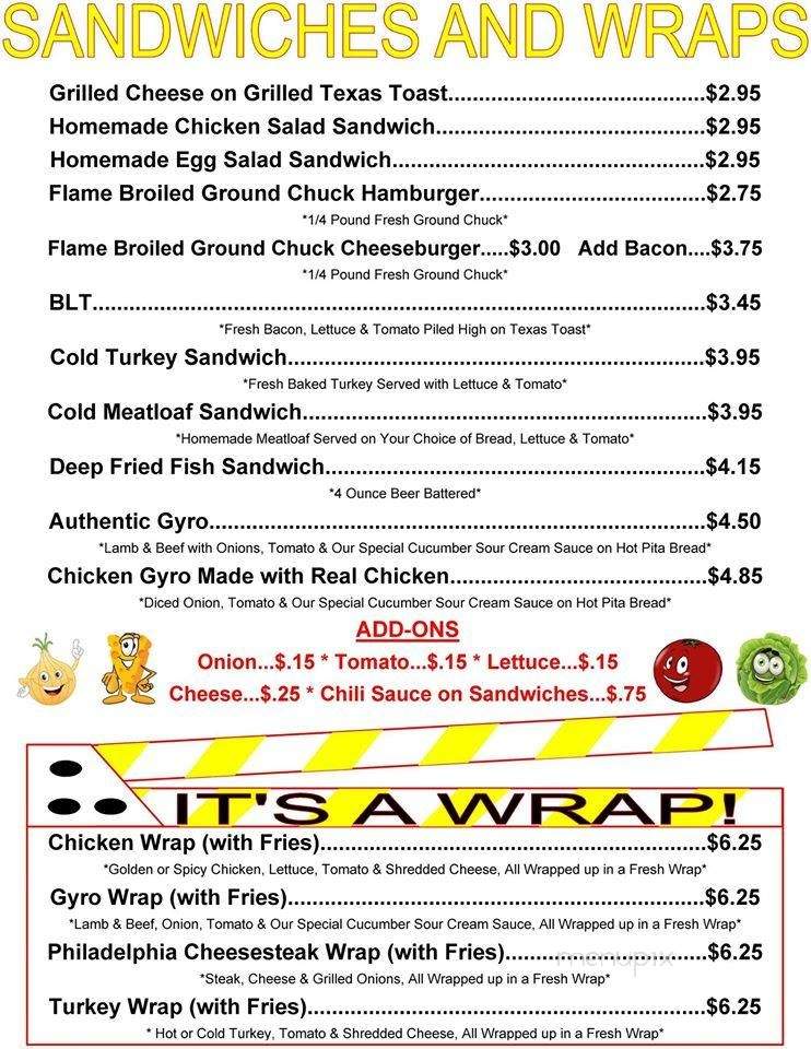 Hermitage Hot Dog Hut - Hermitage, PA menu_pic