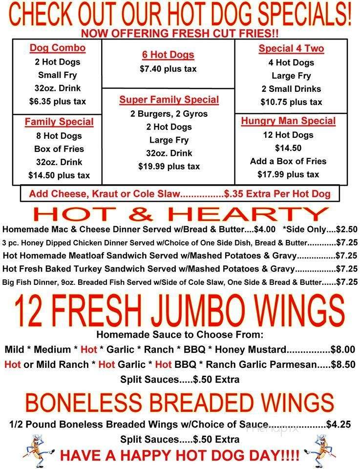 Hermitage Hot Dog Hut - Hermitage, PA menu_pic