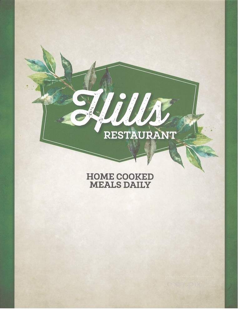 Hills Restaurant - New Eagle, PA menu_pic