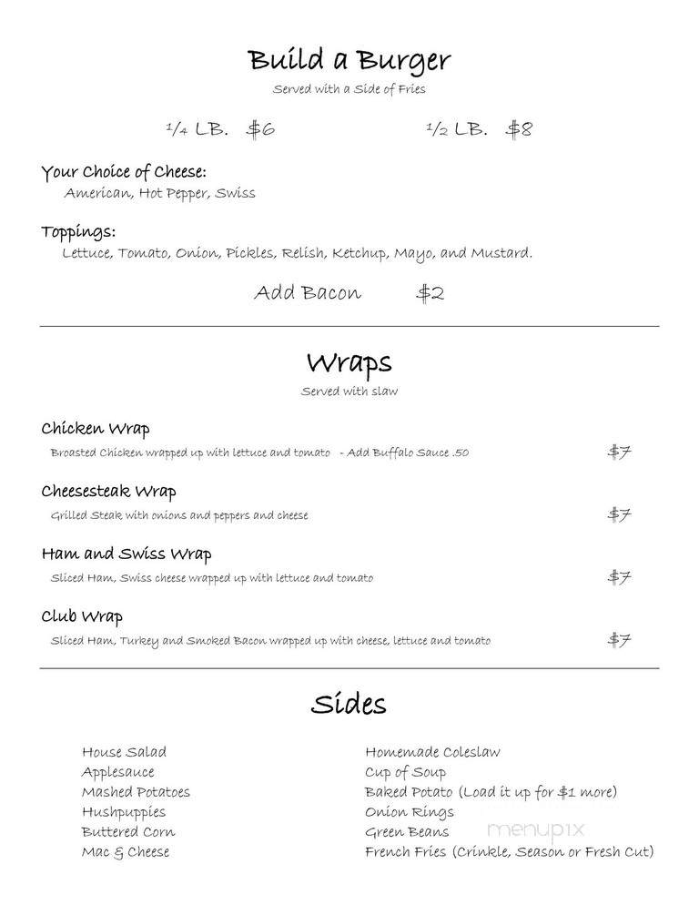 Hut Restaurant - Herndon, PA menu_pic