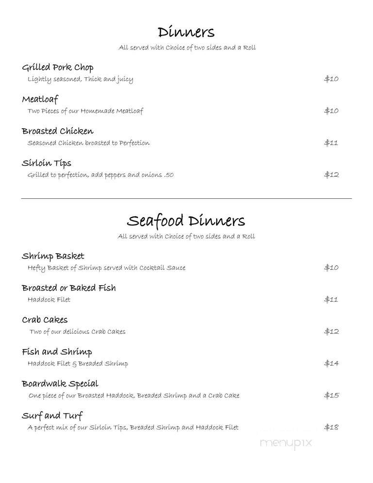 Hut Restaurant - Herndon, PA menu_pic