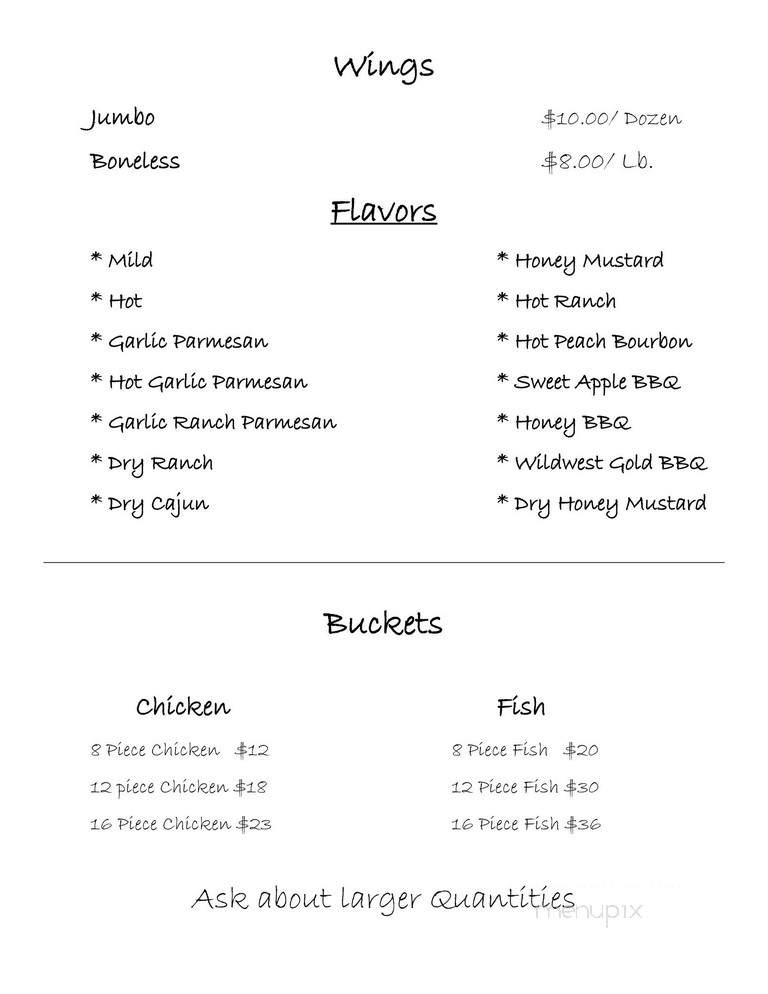Hut Restaurant - Herndon, PA menu_pic