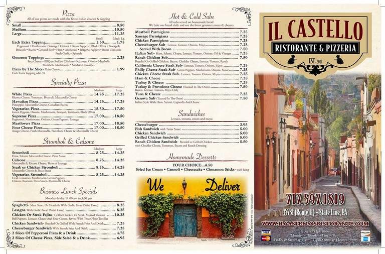 Il Castello Restaurant - State Line, PA