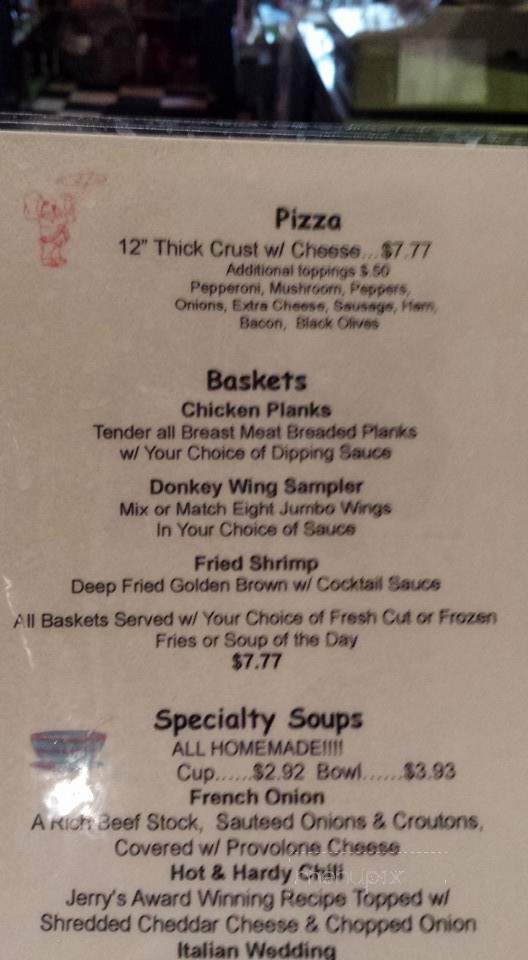 Julio's Tavern - DuBois, PA menu_pic