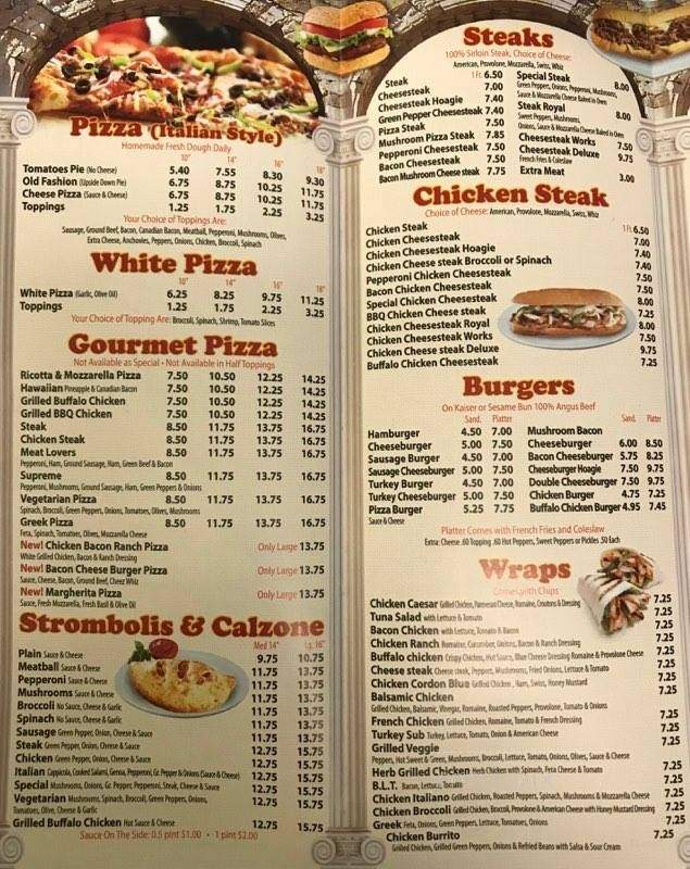 Katerina's Pizza - Philadelphia, PA menu_pic