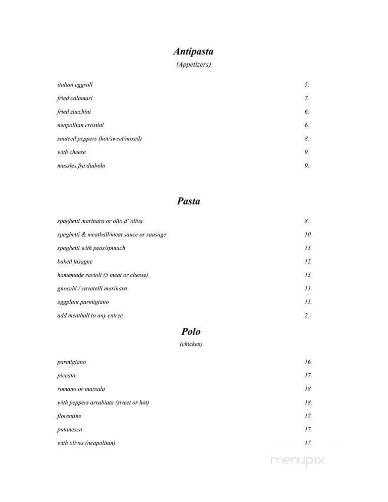 La Vita's - Greensburg, PA menu_pic