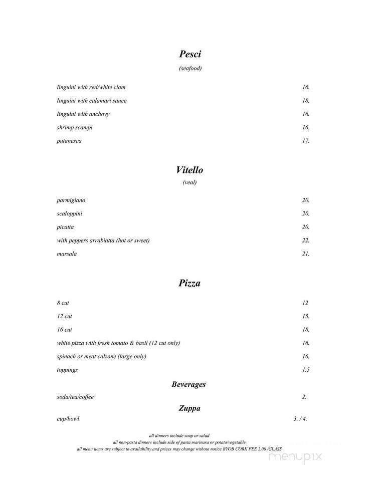 La Vita's - Greensburg, PA menu_pic