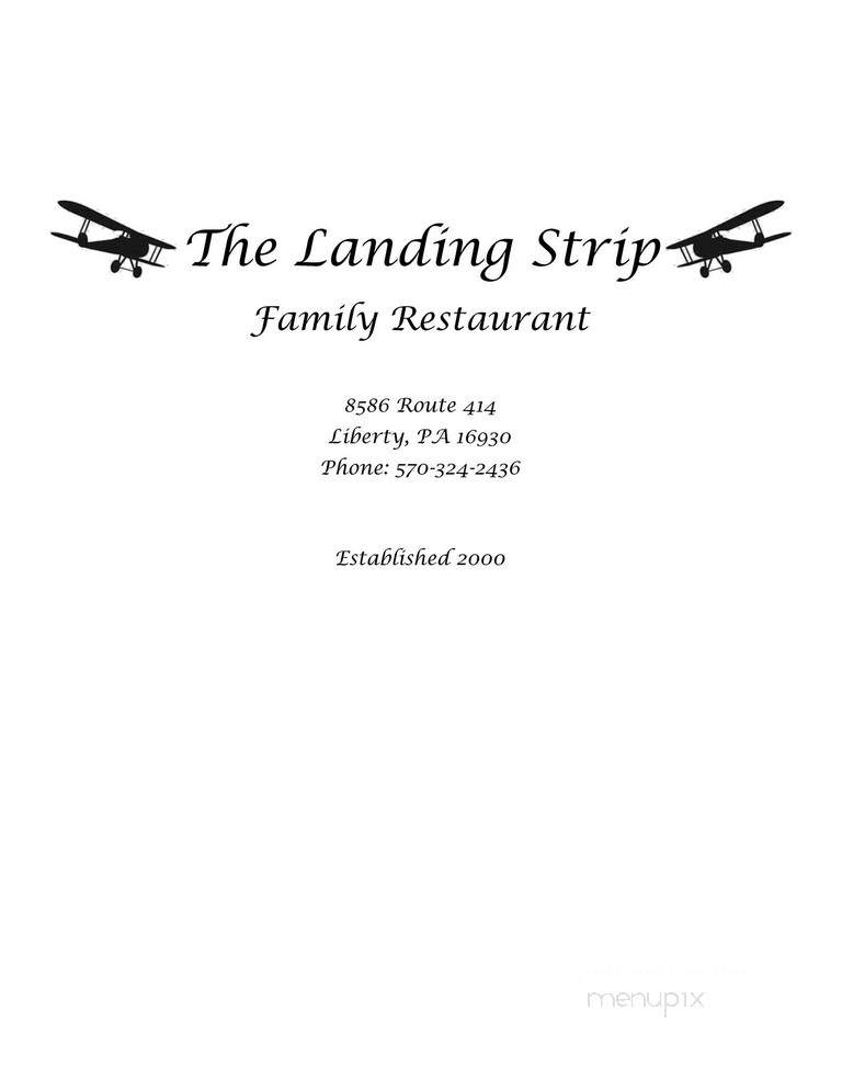 Landing Strip Family Restaurant - Liberty, PA menu_pic